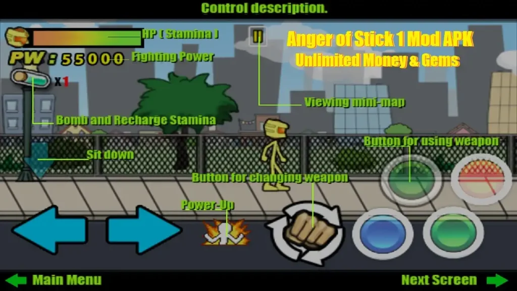 Anger of Stick 1 Mod APK Unlimited Money