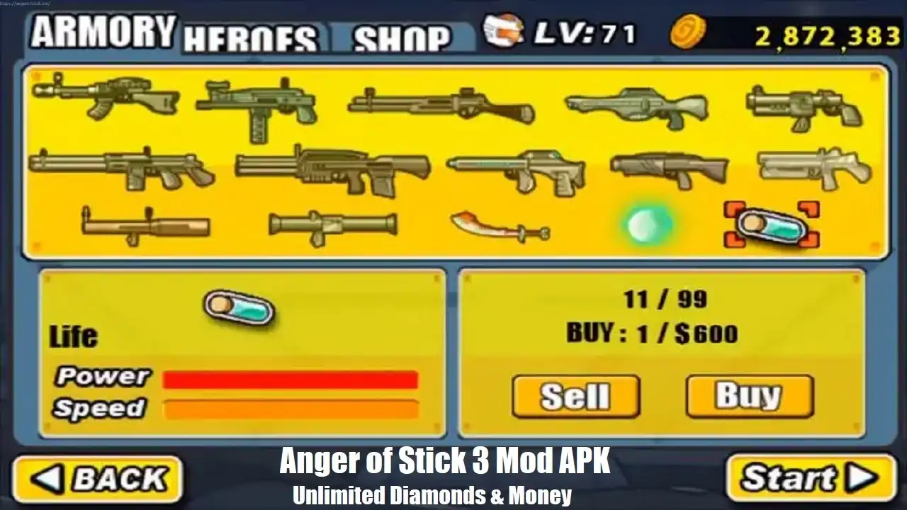 Anger of Stick 3 Mod APK Unlimited Money
