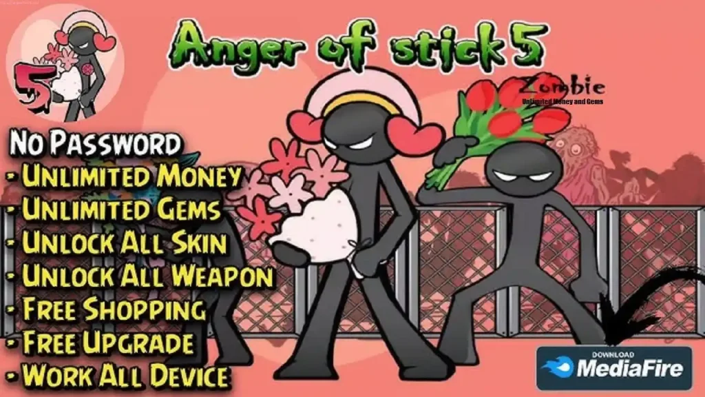 Anger of Stick 5 Zombie MOD APK Unlimited Money