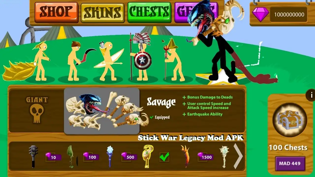 Stick War Legacy Mod APK Unlimited Gems