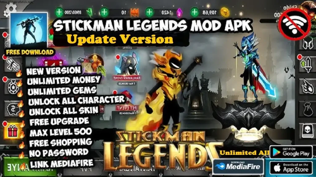Stickman Legends MOD APK Free Shopping