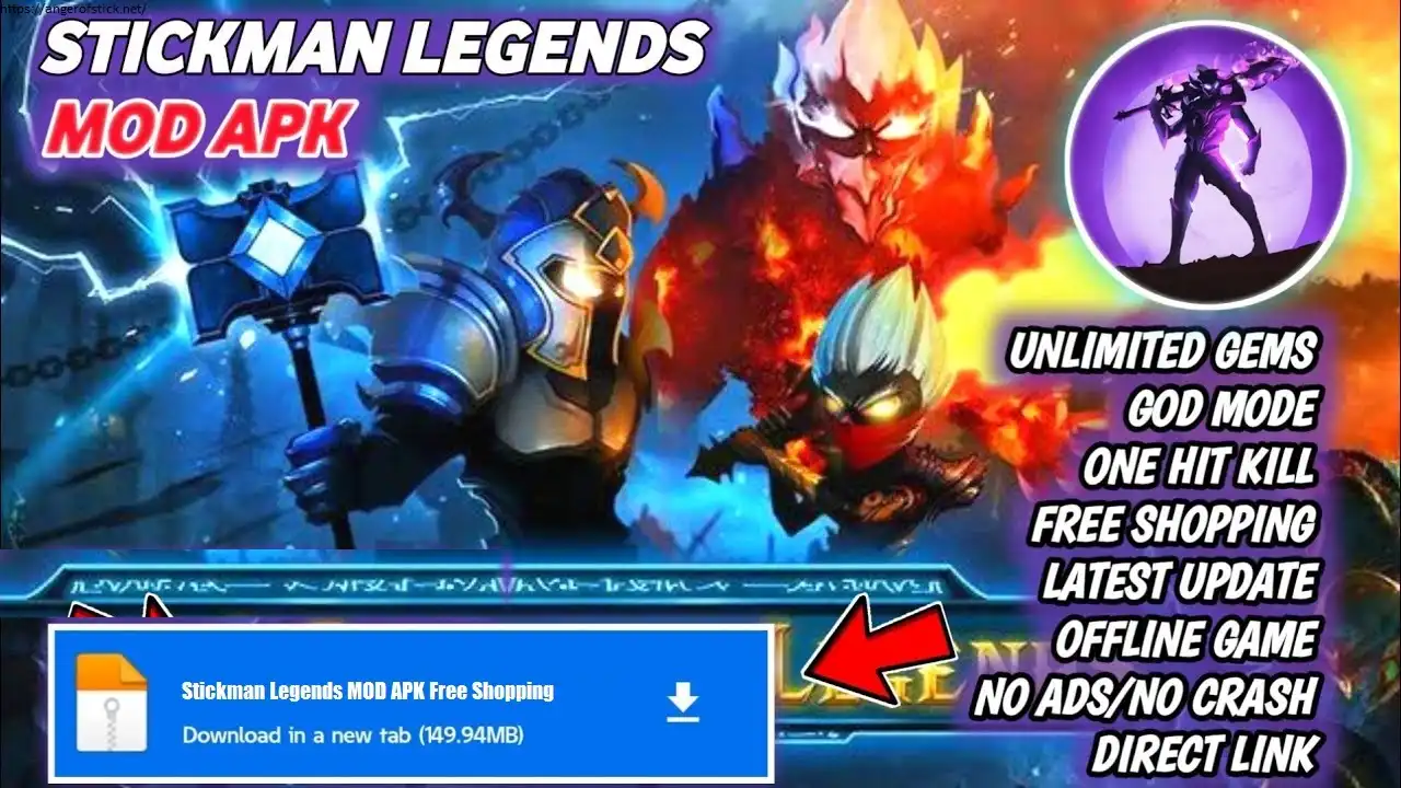 Stickman Legends MOD APK Free Shopping