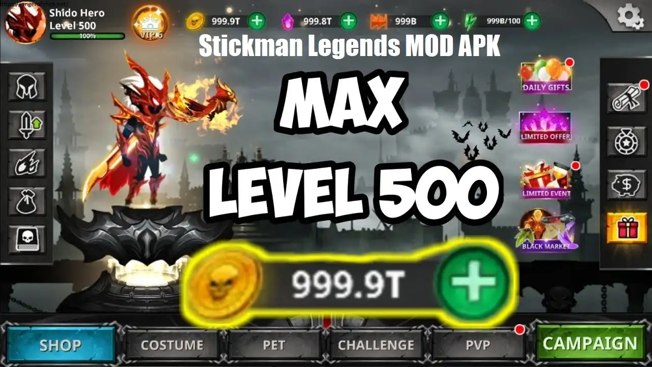 Stickman Legends MOD APK Free Shopping