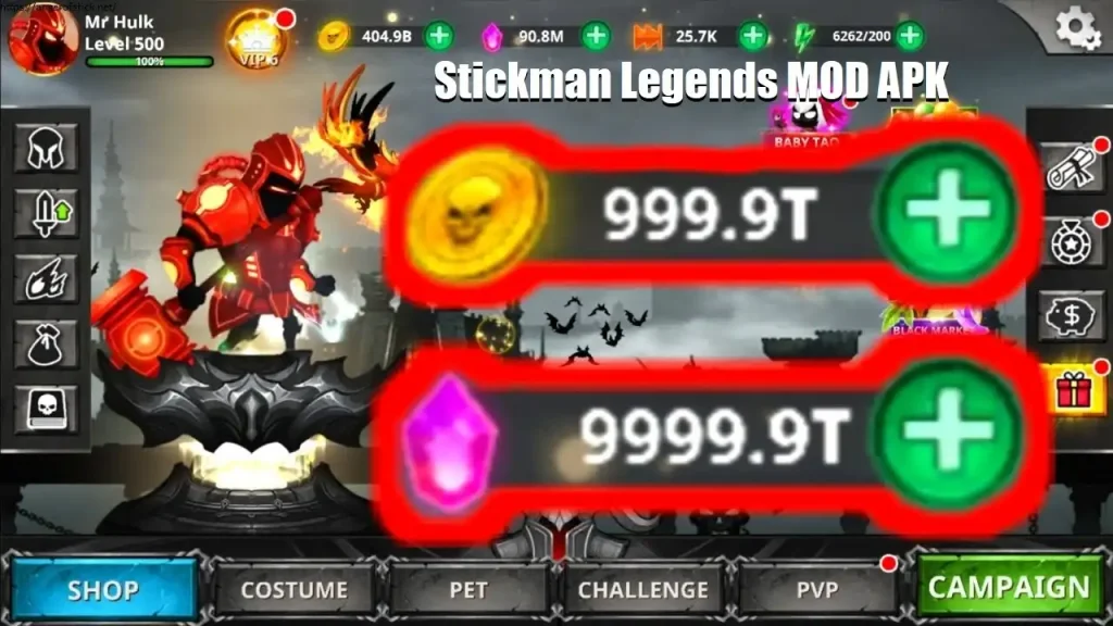 Stickman Legends MOD APK Free Shopping