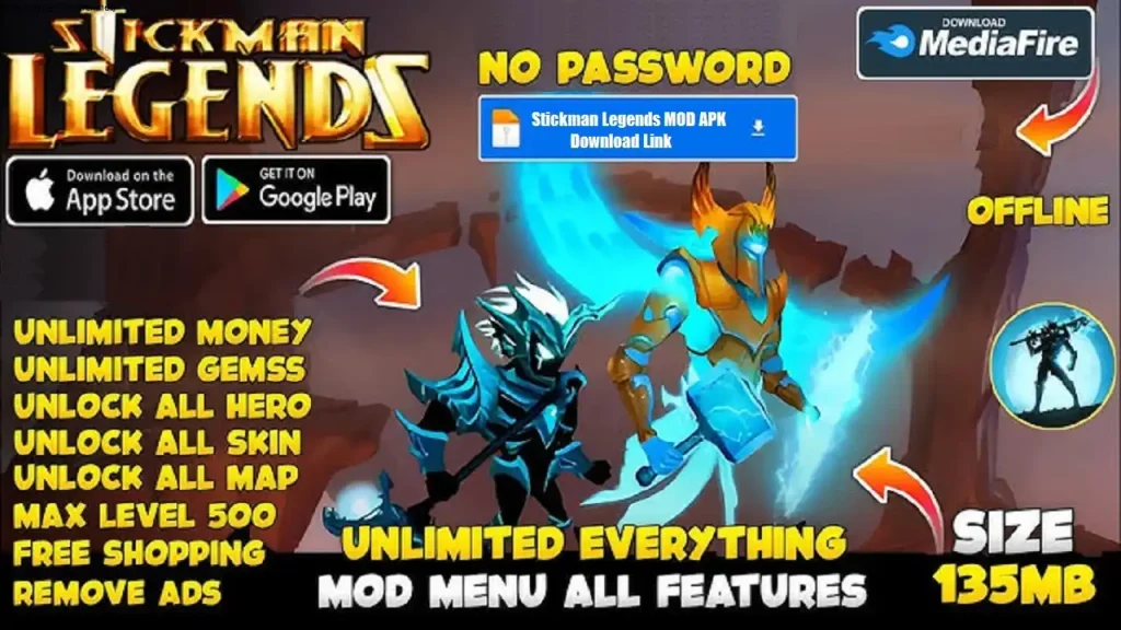 Stickman Legends MOD APK Free Shopping