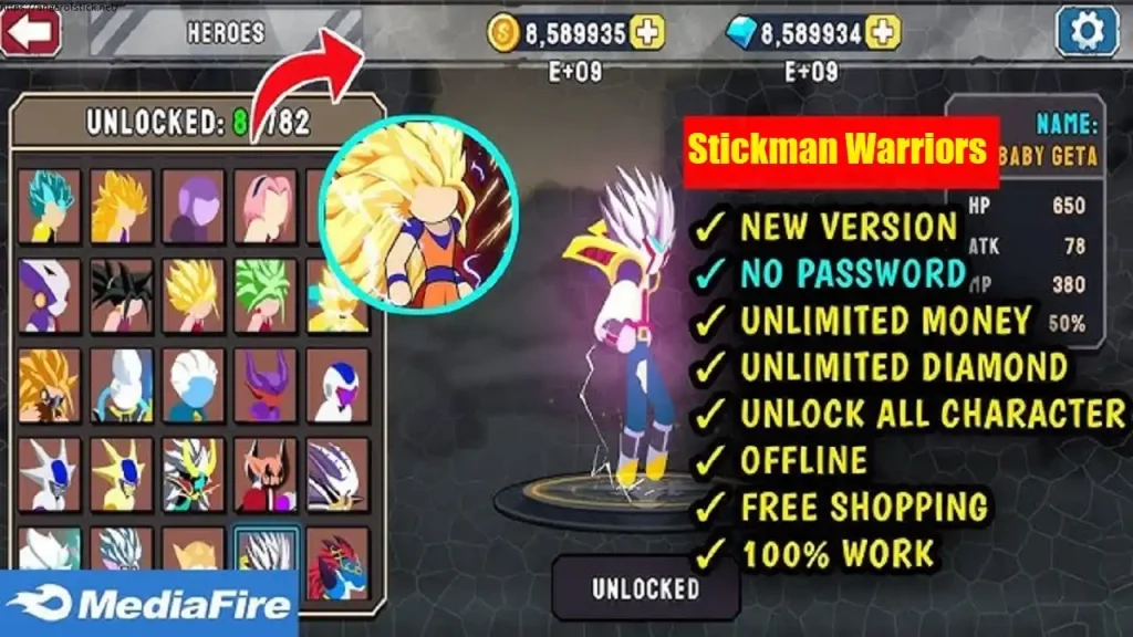 Stickman Warriors MOD APK Unlimited Money