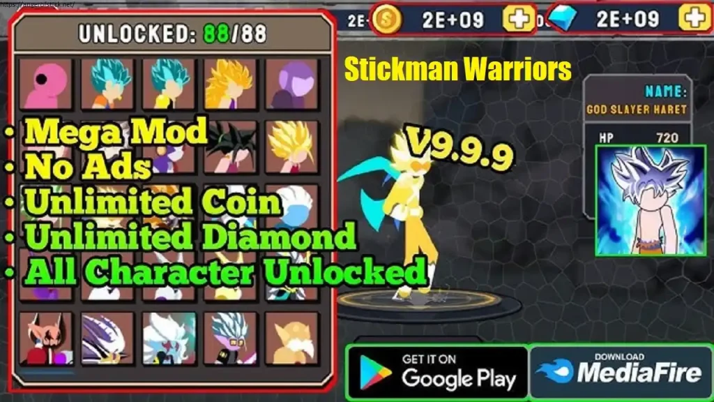 Stickman Warriors MOD APK Unlimited Money