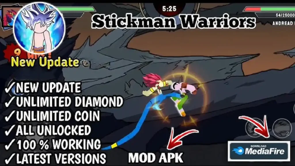 Stickman Warriors MOD APK Unlimited Money